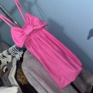 Pink bow dress or dance costume